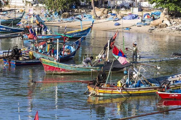 Koh Samui Fischerboote Bangrak Pier Thailand — Stockfoto