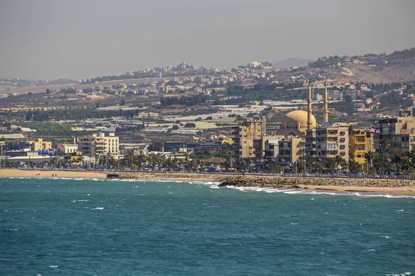 Saida Libanon Oktober 2018 Sayda Sidon Stadsbild Utsikt Från Sidon — Stockfoto