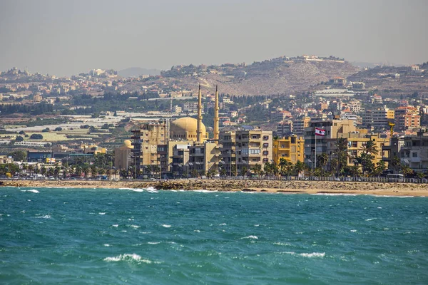 Saida Lebanon October 2018 Sayda Sidon Cityscape View Sidon Sea — Stock Photo, Image