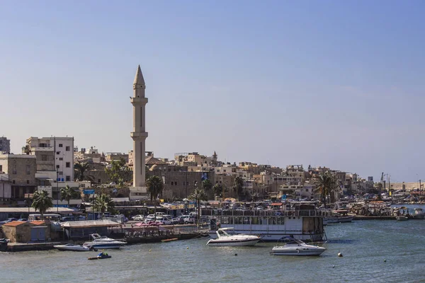 Saida Libanon Říjen 2018 Sayda Sidon Cityscape Pohled Hradu Sidon — Stock fotografie