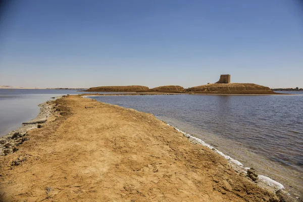 Lago Salado Cerca Del Oasis Siwa Egipto — Foto de Stock