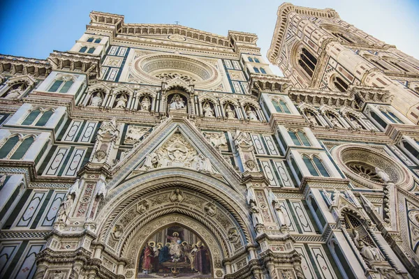 Florencja Włochy Październik 2018 Florencja Duomo Szczegóły Drzwi Wejściowych Bliska — Zdjęcie stockowe