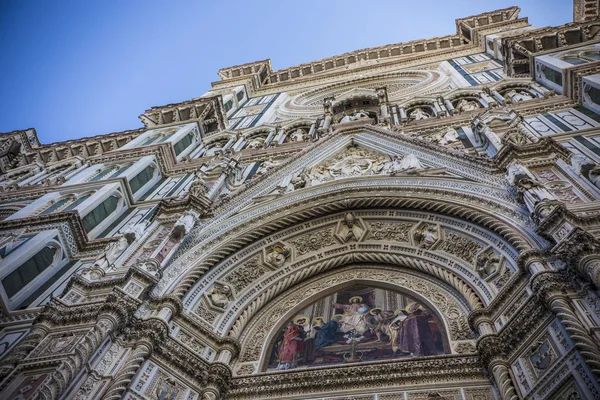 Florencia Italia Octubre 2018 Florencia Duomo Puerta Entrada Detalles Vista —  Fotos de Stock