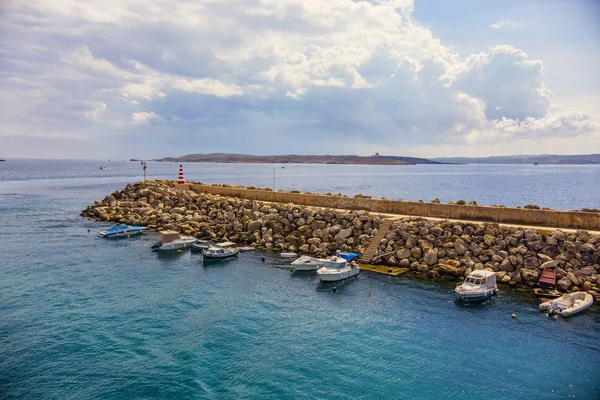 Gozo Malta Settembre 2018 Ingresso Porto Mgarr Porto Principale Dell — Foto Stock