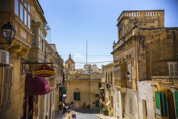 Rabat Malta Oktober 2018 Old Narrow Street Rabat Traditionell Maltesisk — Stockfoto