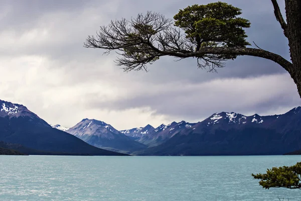 Beautiful Turqouise Lake Landscape National Park Parque Nacional Los Glaciares — Zdjęcie stockowe