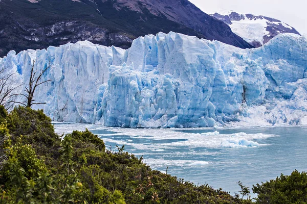 Національному Парку Лос Льодовиків Патагонія Аргентина Blue Ice Льодовик Стародавній — стокове фото