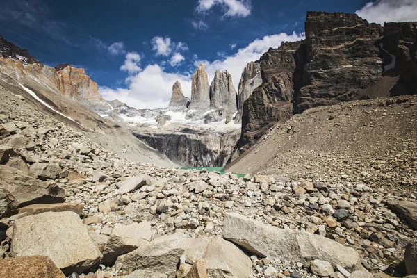 Torres Del Paine Nemzeti Park Patagónia Chile Türkiz Víz Ósza — Stock Fotó