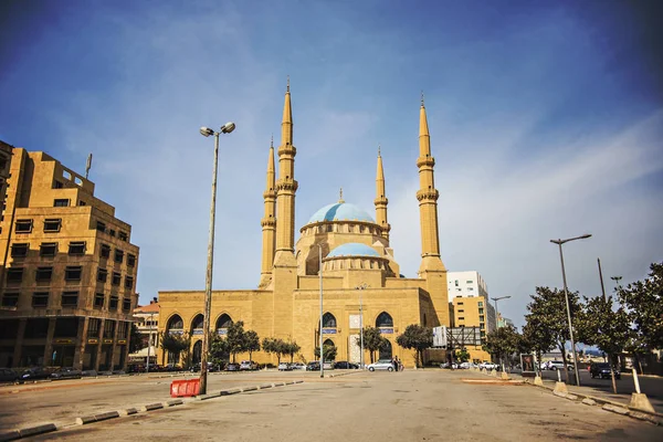Beirut Líbano Septiembre 2018 Vista Mezquita Amin Beirut Centro Líbano — Foto de Stock
