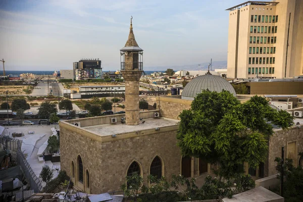Вид Воздуха Мечеть Аль Омари Центре Бейрута Ливан — стоковое фото