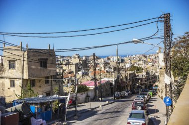 Tripoli, Lübnan-Ekim 2018: Lübnan mimarisi, Tripoli eski kent merkezinde eski berbat evler, Lübnan
