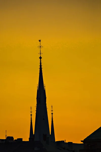 Stockholm Švédsko Červenec 2019 Stockholmský Panorama Při Západu Slunce Nádherný — Stock fotografie