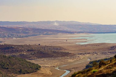 Bekaa valley landscape. Beautiful nature of Lebanon close to the border with Syria clipart