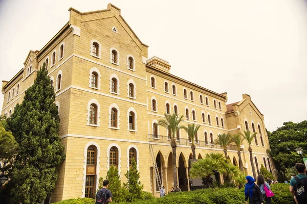 Beirut Lebanon Outubro 2018 Edifício Universidade Americana Beirute Líbano — Fotografia de Stock