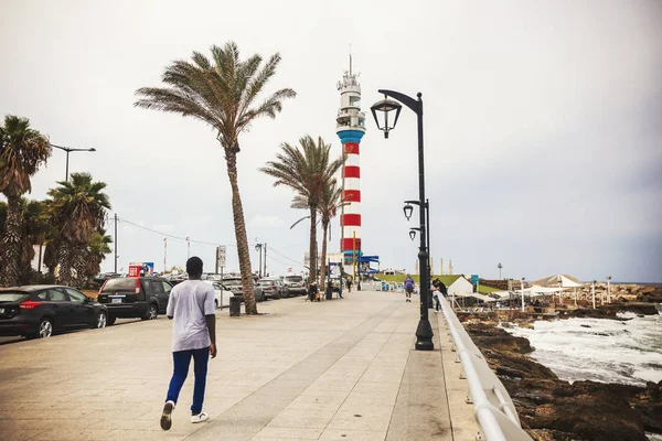 Beirut Lebanon October 2018 View Beirut Waterfront Manara Lebanon — Stock Photo, Image