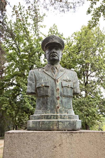 Santiago Chile February 2019 Monument Arturo Merino Bentez Aviator Rank — Stock Photo, Image