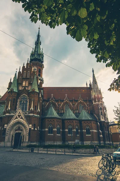 Krakau Polen August 2019 Schöne Aussendetails Der Joseph Kirche Sonnigen — Stockfoto