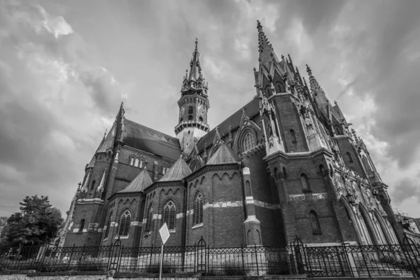 Krakau Polen August 2019 Schöne Außenfassade Der Josefs Kirche Sonnigen — Stockfoto