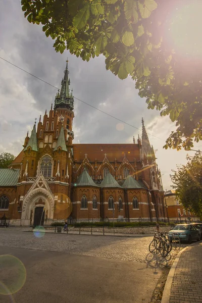 Kraków Polska Sierpień 2019 Piękne Wnętrze Kościoła Józefa Słoneczny Dzień — Zdjęcie stockowe