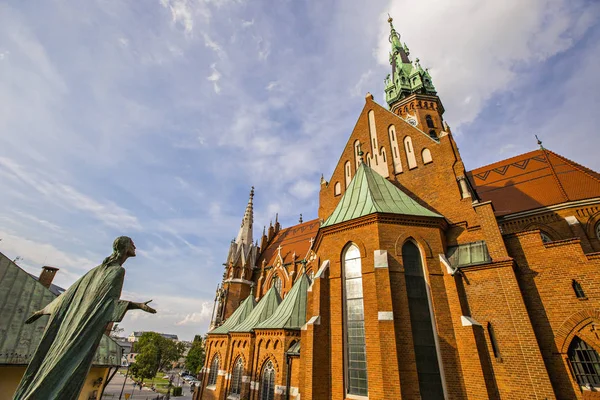 Krakau Polen August 2019 Schöne Äußere Details Der Josefs Kirche — Stockfoto