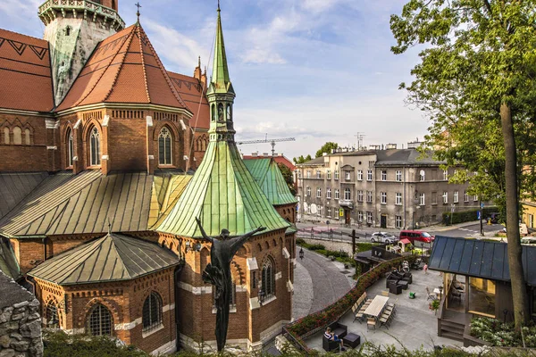 Krakau Polen August 2019 Schöne Äußere Details Der Josefs Kirche — Stockfoto