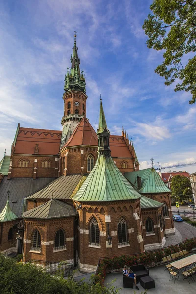 Krakau Polen August 2019 Schöne Äußere Details Der Josefs Kirche — Stockfoto