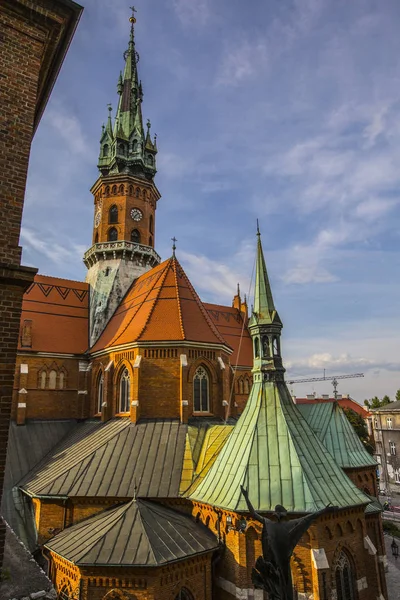 Krakau Polen August 2019 Schöne Äußere Details Der Josefs Kirche — Stockfoto