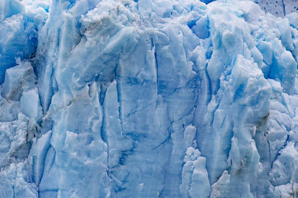 Zamykamy Lodowiec Niebieski Lód Arktyczny Lodowiec Perito Moreno Patagonii Argentyna — Zdjęcie stockowe