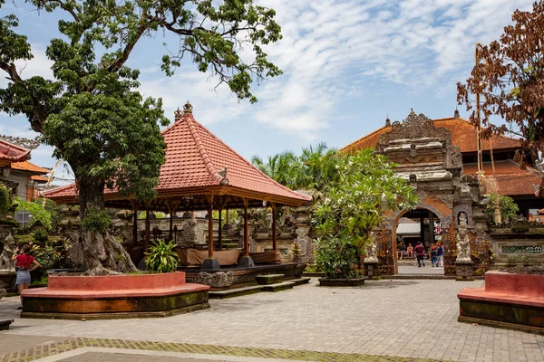 Ubud Indonesia Marzo 2020 Patio Interno Del Palacio Ubud Detalles — Foto de Stock