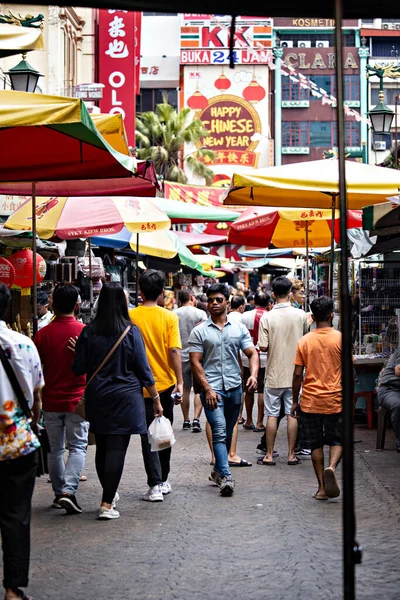 Colorful Traditional Street China Town Kuala Lumpur Malaysia — Stockfoto