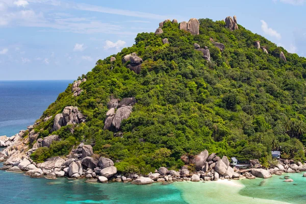 Τροπική Παραλία Βίλα Δίπλα Στη Θάλασσα Στο Koh Tao Samui — Φωτογραφία Αρχείου