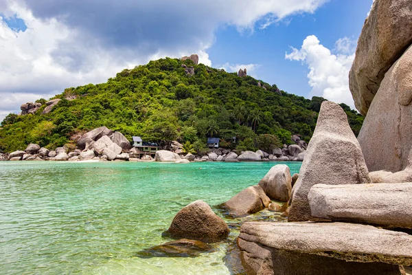 Seascape Big Rocks Beautiful Coastline Koh Tao Thailand — Stock Photo, Image
