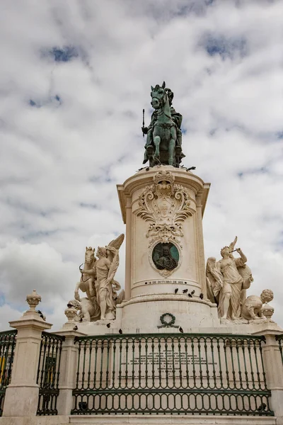 Statua Equestre Jose Del 1775 Lisbona Portogallo — Foto Stock