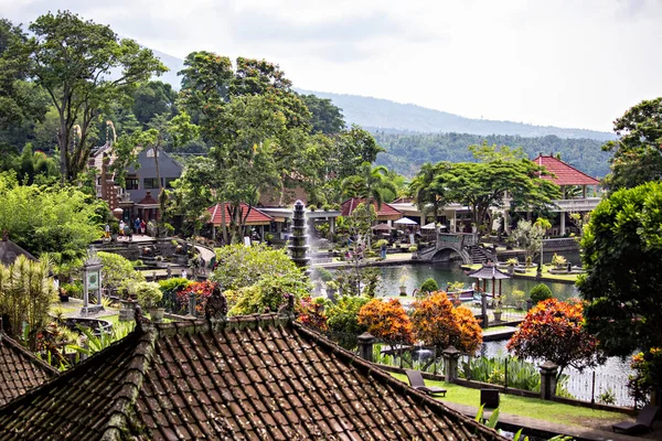 Bali Indonesia Marzo 2020 Taman Tirta Gangga Vista Del Templo — Foto de Stock