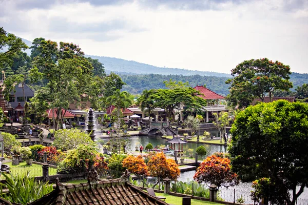 Bali Indonesia Marzec 2020 Widok Świątyni Święconej Wody Taman Tirta — Zdjęcie stockowe