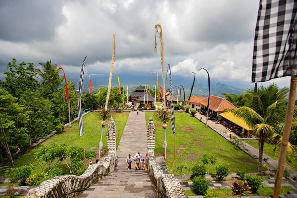 Bali Indonesia March 2020 Stone Stairs Lempuyang Temple Gates Heaven — 스톡 사진