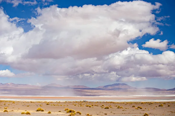 Shallow Sea Water Mountains Background Flooded Sea Area — 스톡 사진