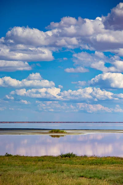 Costa Lago Sal Rosa Región Kherson Ucrania — Foto de Stock