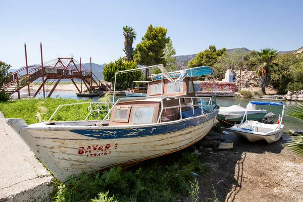 Barche Turistiche Santuario Degli Uccelli Demre Turchia — Foto Stock