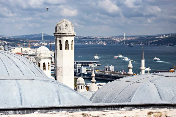 Стамбул Туркей Сентябрь 2020 Вид Воздуха Стамбул Мечети Сулеймание Стамбуле — стоковое фото