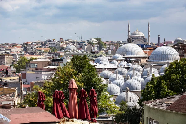 Стамбул Туркей Сентябрь 2020 Вид Воздуха Стамбул Мечети Сулеймание Стамбуле — стоковое фото