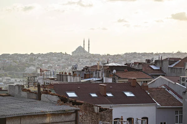 Daytime Cityscape Background Rooftop View — Stockfoto