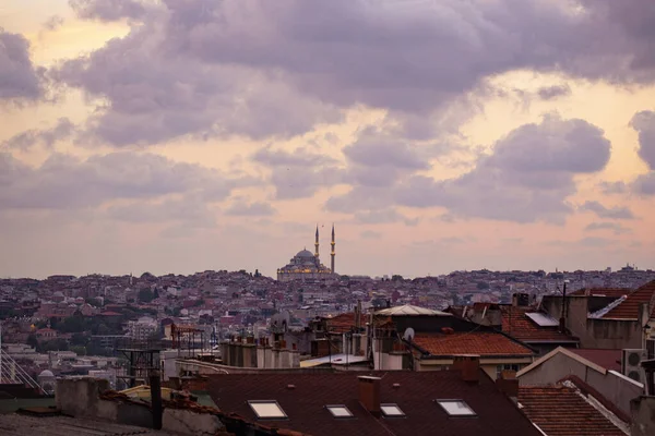 Daytime Cityscape Background Rooftop View — Stock Photo, Image