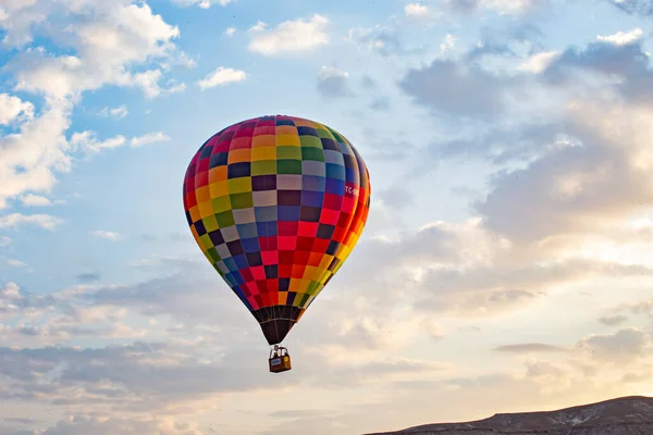 Balon Gorące Powietrze Kapadocji Wschodzie Słońca Turcja — Zdjęcie stockowe
