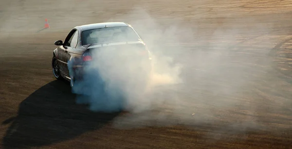 Car Drifting Leaving Smoke — Stock Photo, Image