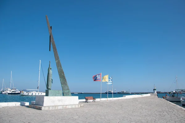 Статуя Пифагориона Острове Самос Греции — стоковое фото