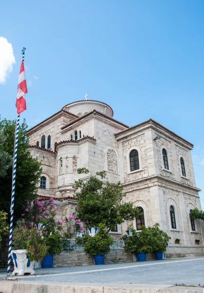 Iglesia Ortodoxa Isla Samos Grecia — Foto de Stock