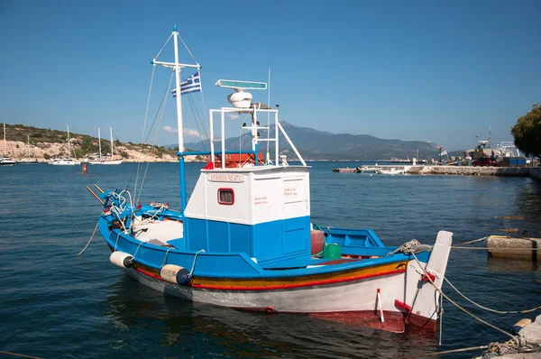 Порт Города Пифагорио Острове Самос Греция — стоковое фото
