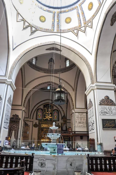 Bursa Turquía Junio 2011 Una Vista Interior Gran Mezquita Ulu — Foto de Stock