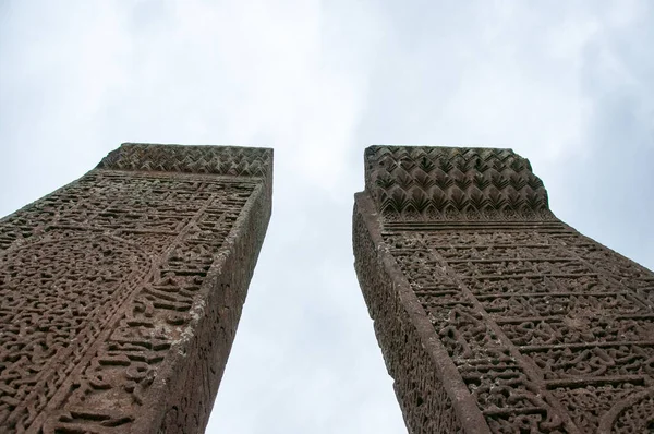 Bitlis Turkey May 2011 Ahlat Seljukian Cemetery 塞尔柱时期墓碑 — 图库照片